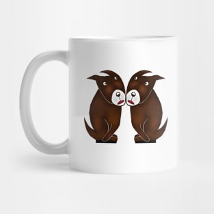 Two dogs soulmates Mug